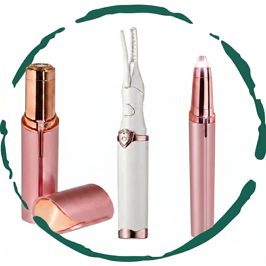 The Effortless Beauty Kit -Facial Hair Remover, Eyebrow Trimmer &
