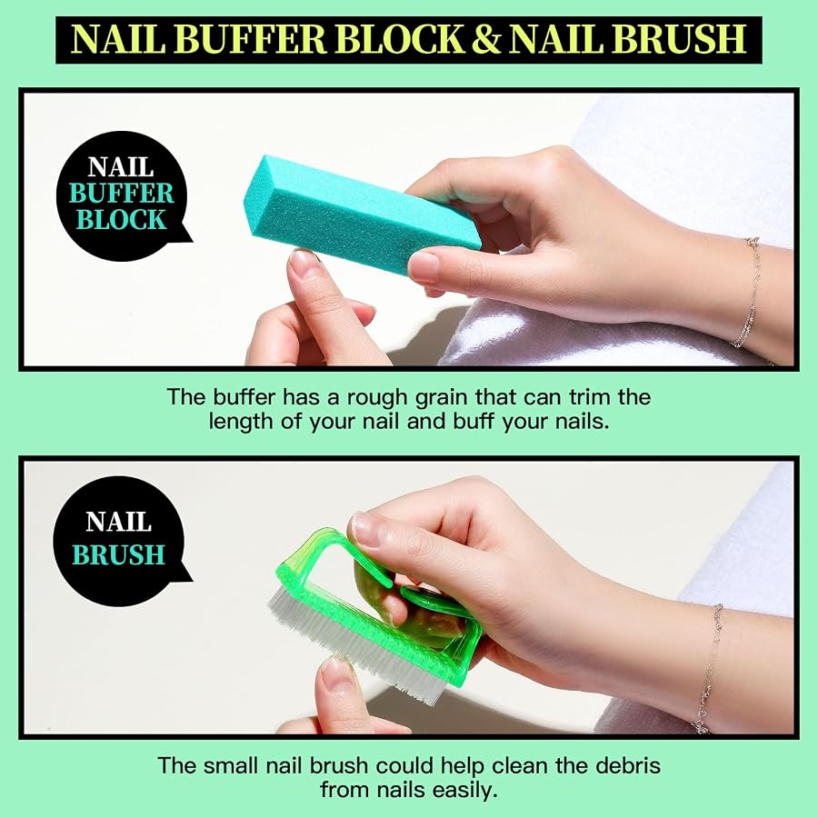 FANDAMEI Nail Care Kit, Nail File, Nail Kit, Manicure Kit for Women