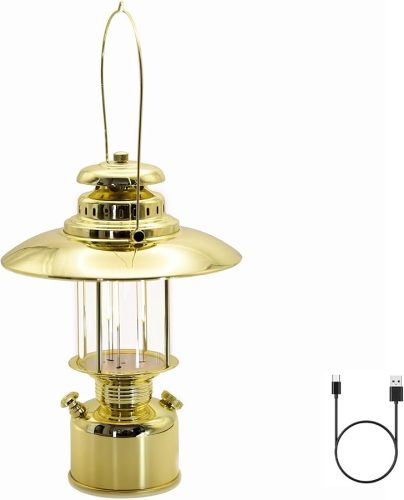 Large 18” Metal Retro LED Camping Lantern