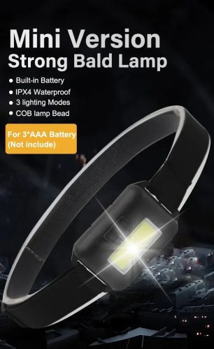 Camping Led Mini Headlights Portable Cob Headlamps Waterproof Head