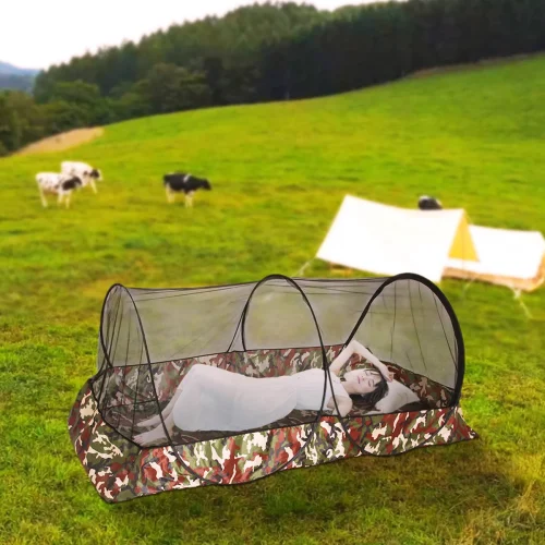 Installation Free Outdoor Camouflage Camping Mosquito Tent