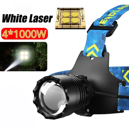 990000000000LM 4*1000W Shot Long Wick Power Headlamp XHP360 Head
