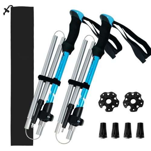 Kroyicegears Collapsible Trekking Poles for Hiking - 2 Pack