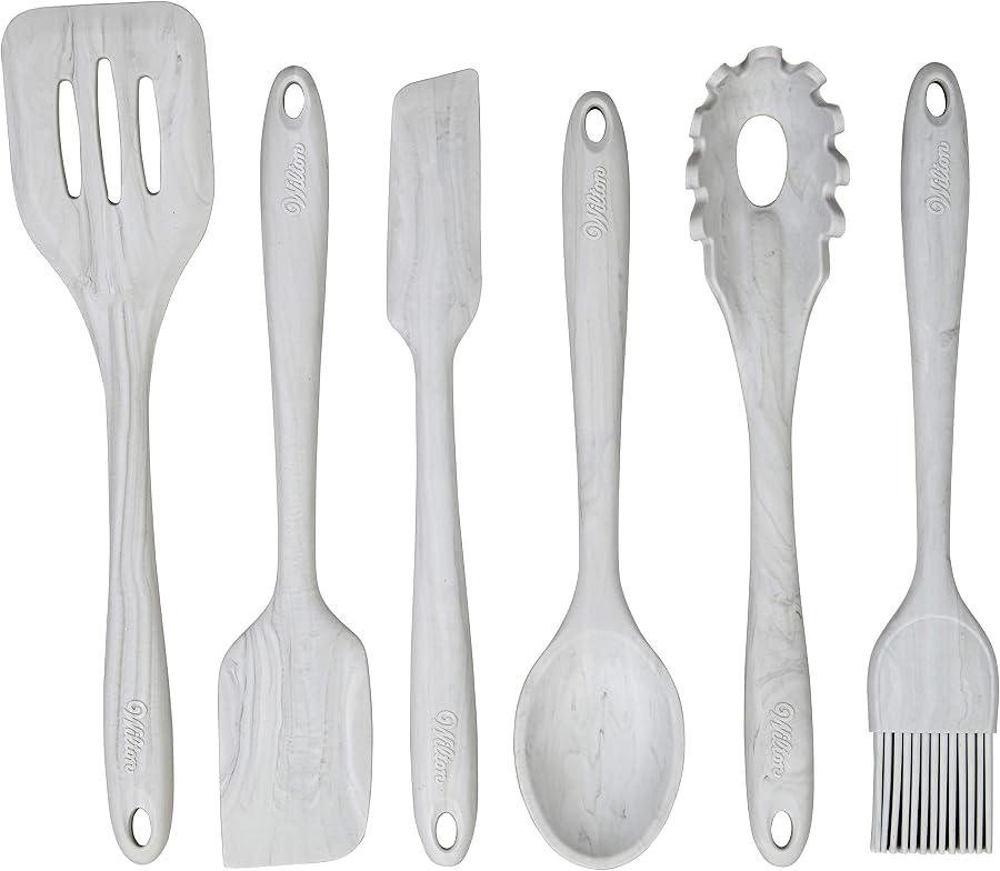 Wilton Marble Silicone Kitchen Utensils Set, 6-Piece