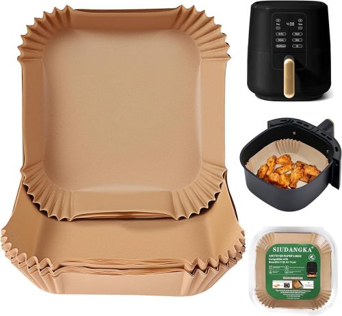 100Pcs Parchment Paper Air Fryer Liners for Beautiful 3 Qt Air Fryer