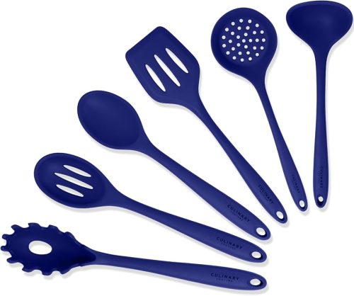 Culinary Couture Blue Silicone Kitchen Utensils Set of 6