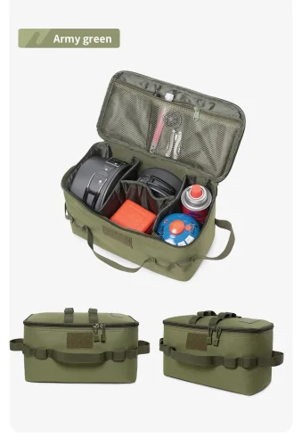 Outdoor Camping Gas Tank Storage Bag Large Capacity Ground Nail