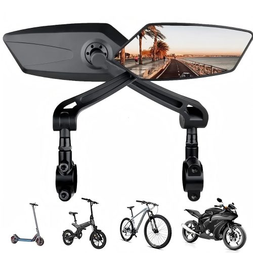 Bike Mirrors E-Bike Rearview Mirrors 1 Pair Right And Left MTB