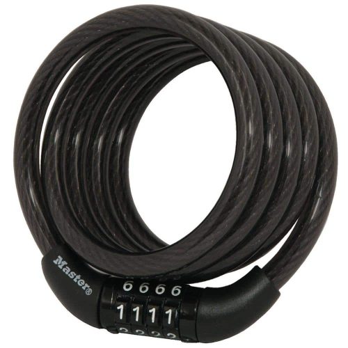 Bike Lock Cable with Combination, 4 ft. Long