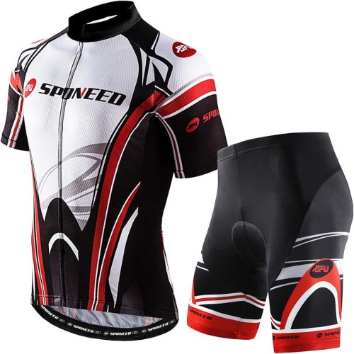 sponeed Bike Jersey and Compression Shorts sets Men's Biking Shirt