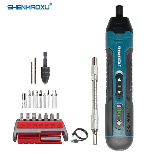 Cordless Electric Screwdriver Rechargeable 1300mah Lithium Battery