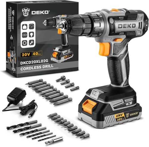 Power Drill Cordless: DEKOPRO Cordless Drill 20V Electric Power Drills Set