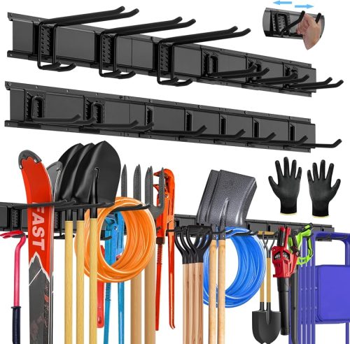 96'' All-Metal Garage Tool Organizer Wall Mount