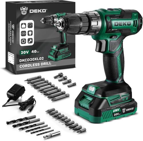 Power Drill Cordless: DEKO PRO Cordless Drill 20V Electric Power Drills Set