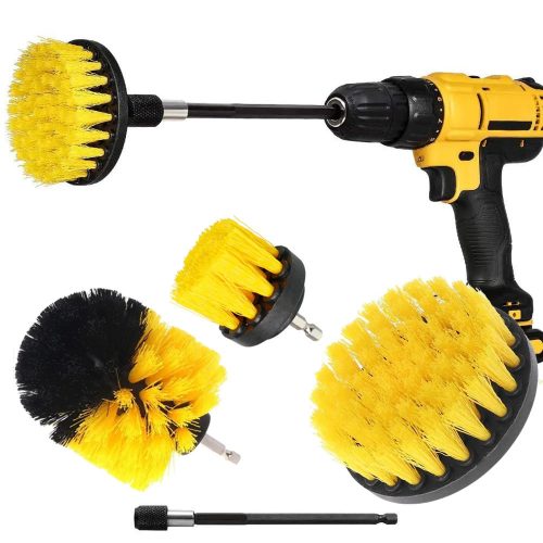 Drill Brush Attachment Set Power Scrubber Wash Cleaning Brushes