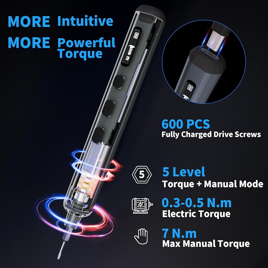 STREBITO Mini Electric Screwdriver