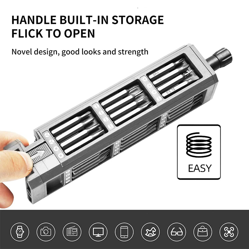 Precision Screwdriver Set 32/43/46 in 1 Magnetic Hex Torx Bits for