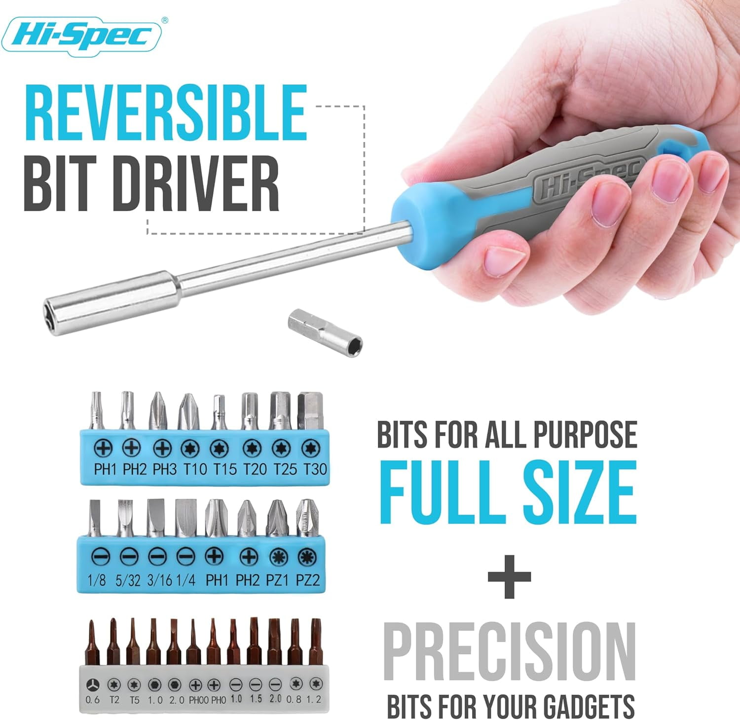 Hi-Spec 42pc Household Tool Kit, Home Repair Hand Tool Set, Blue