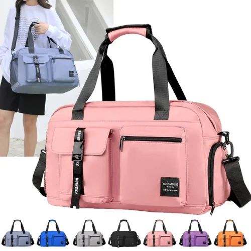 Large Fitness Bag Sports Handbag Women Dry Wet Shoes Pocket Single