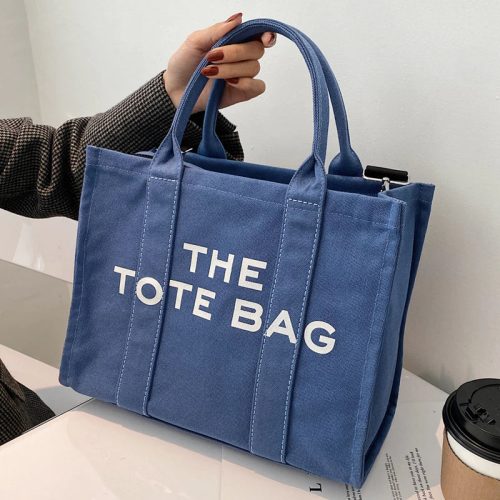 Casual Canvas Large Capacity Tote Bag Women Handbags Designer