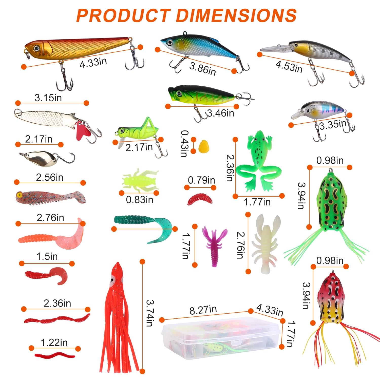375Pcs Fishing Baits And Tackle Box Saltwater Freshwater Fishing