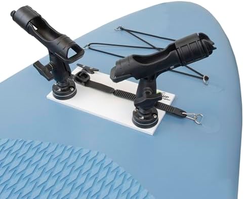SUP Angler Lite Universal Paddle Board Mount with Fishing Rod