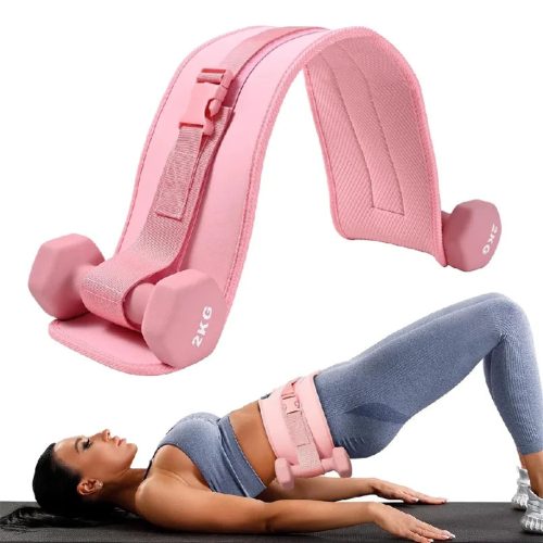 Pink Thrust Belt – For Dumbbells, Kettlebells, and Plates –