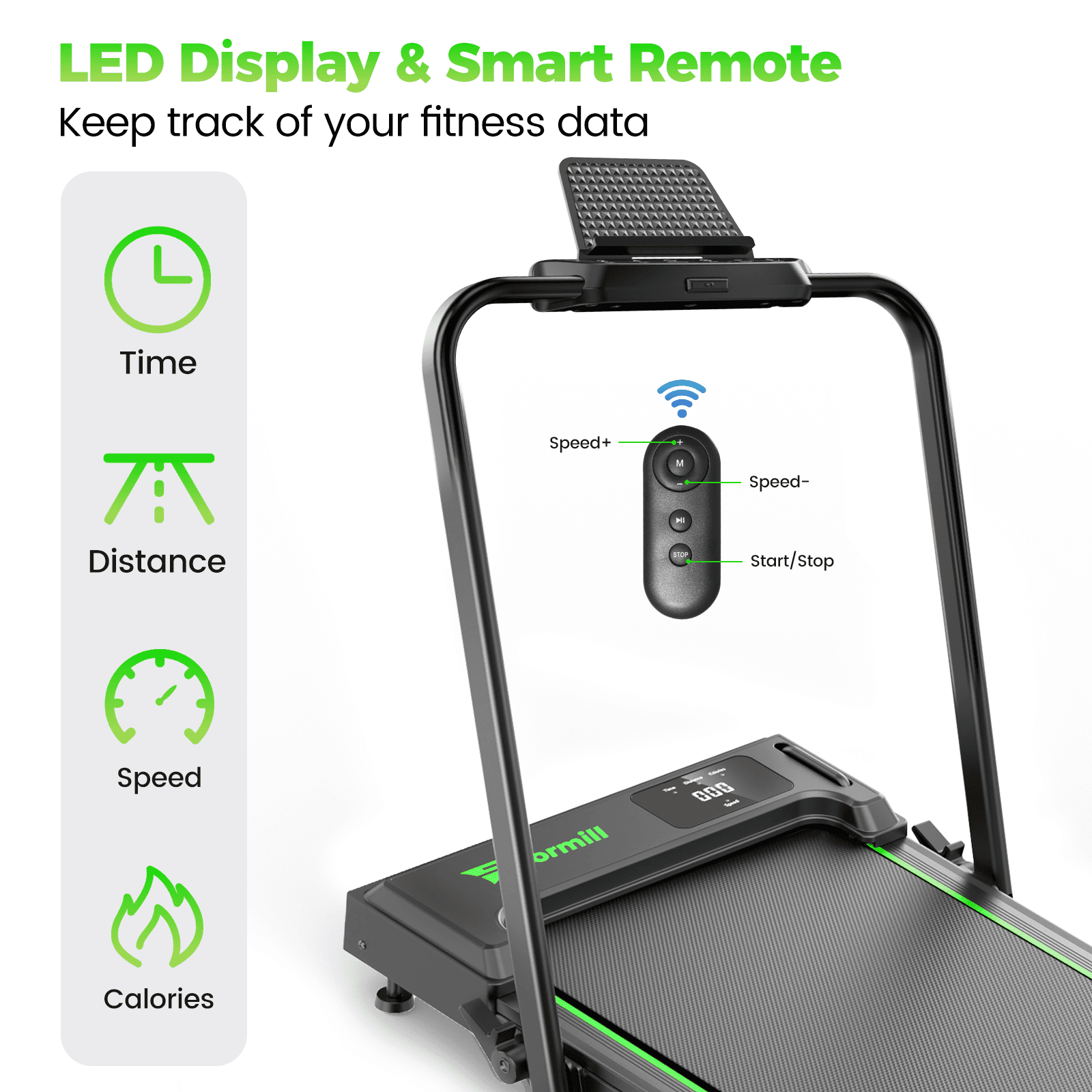 Treadmill 2 in 1 for Home/Office,Patbrela 300 Lbs Walking Pad