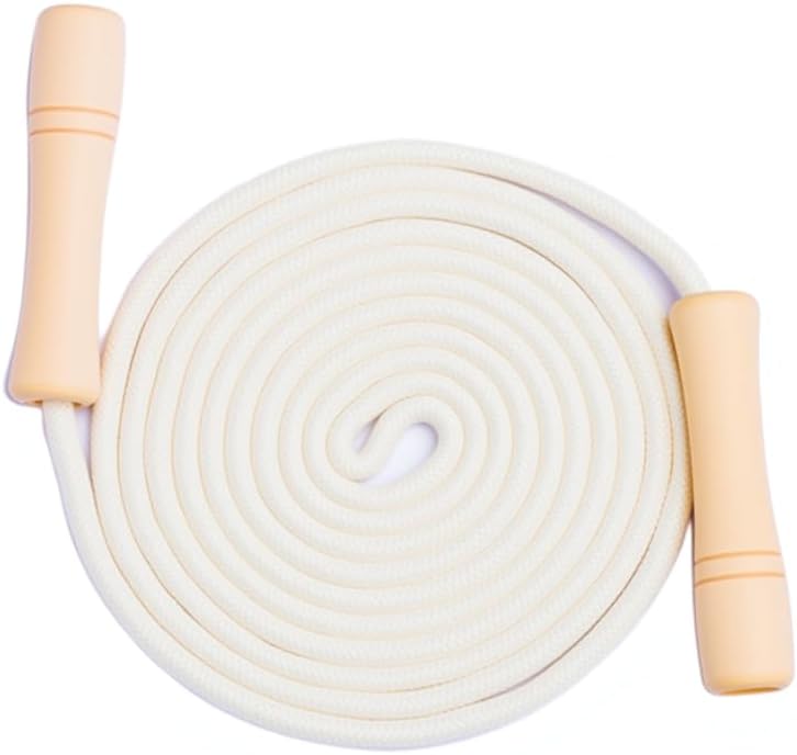 Jump Rope for Kids - Wooden Handle - Adjustable Cotton Braided