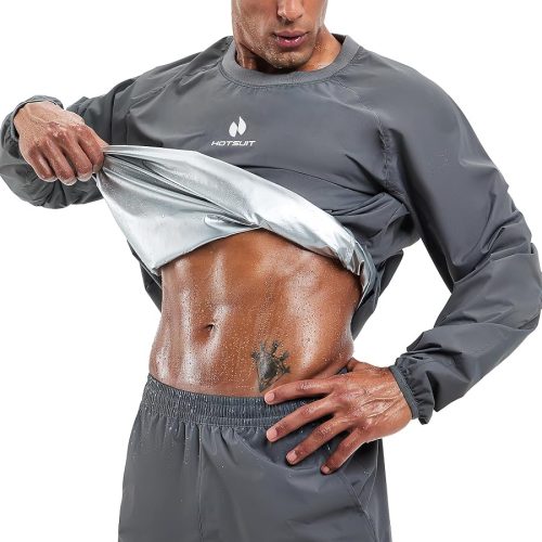 HOTSUIT Men Sauna Suit Sweat Suits Durable Gym Exercise Workout Jacket