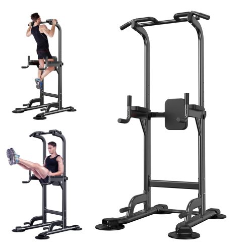 Power Tower Adjustable Height Pull Up & Dip Station Multi-Function
