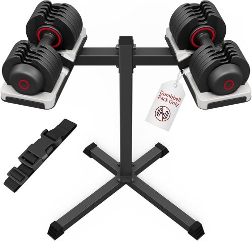 Adjustable Dumbbell Stand, 35" Height Adjustable Dumbbell Rack, 300LBS