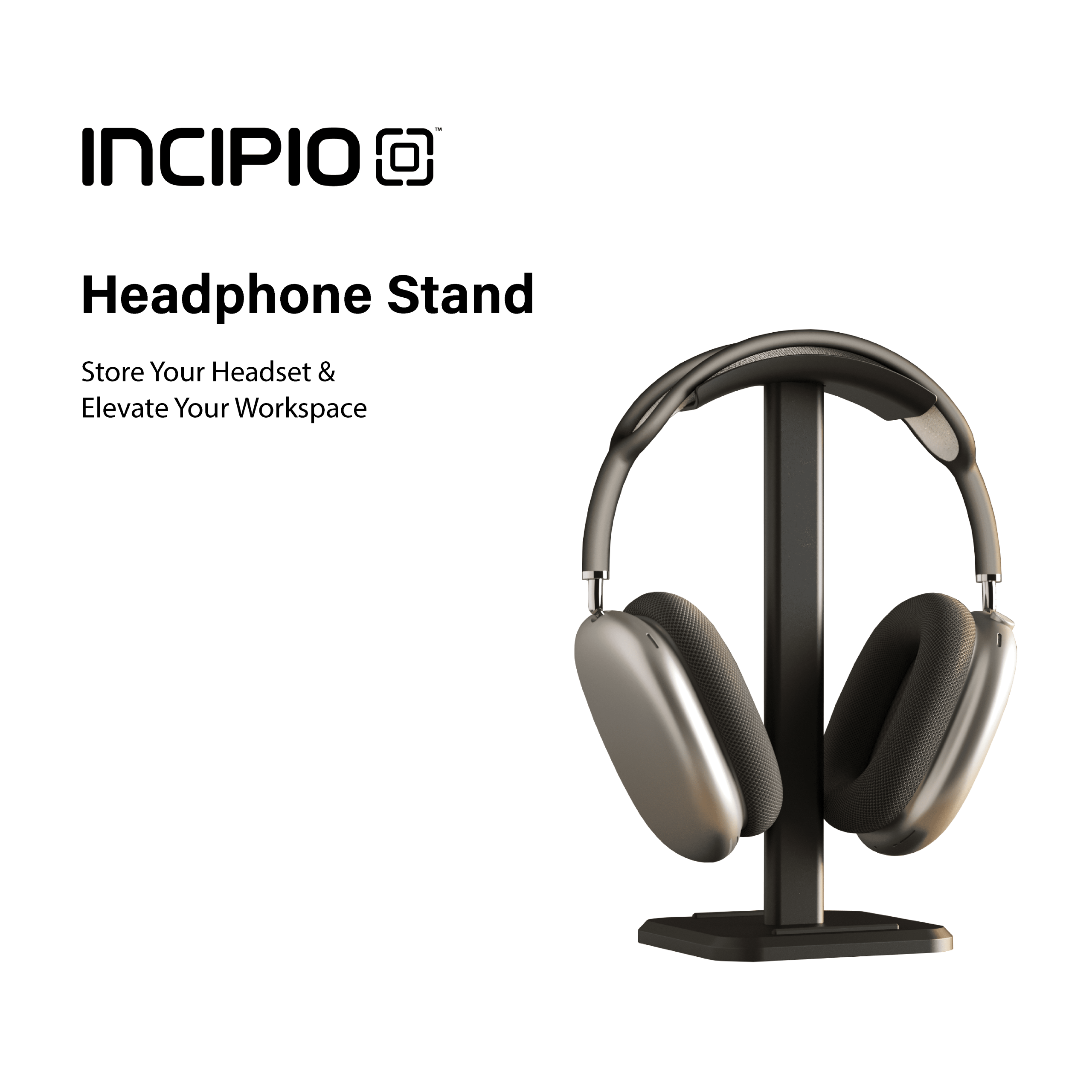 Incipio Universal Headphone Stand with Weighted Metal Base for Gaming
