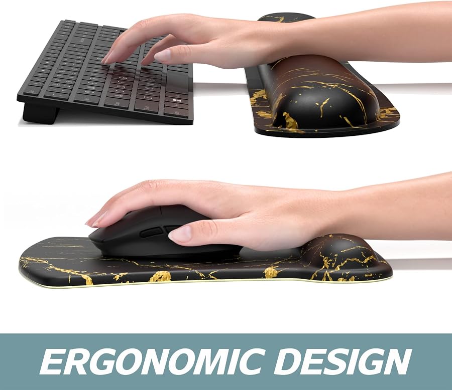 ITNRSIIET Mouse Pad Wrist Support Keyboard Wrist Rest Pad