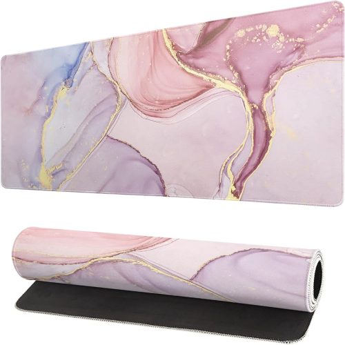Japanese Sea Wave Large Mouse Pad, Anime Black Gaming, Extended