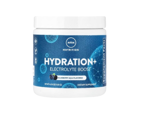 MRM Nutrition, Hydration+ Electrolyte Boost, Blueberry Acai, 4.76