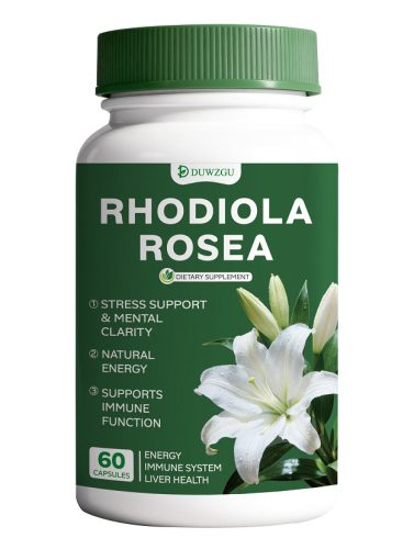 Rhodiola Rosea Capsules, Natural Stress Support & Mental Clarity