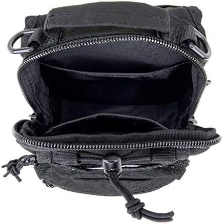 First Aid Sling Backpack, Tactical MOLLE EMS Medical Supply Bag, Black