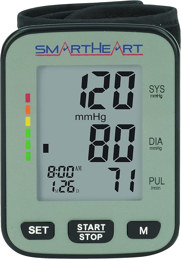 SmartHeart Talking Automatic Wrist Blood Pressure Monitor
