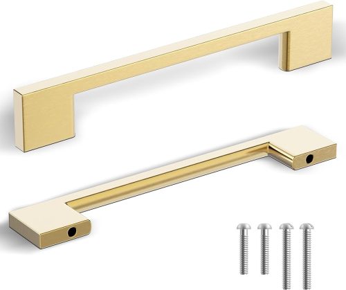 Southern Hills 5 Pack Gold Cabinet Pulls 5 Inch/128 mm