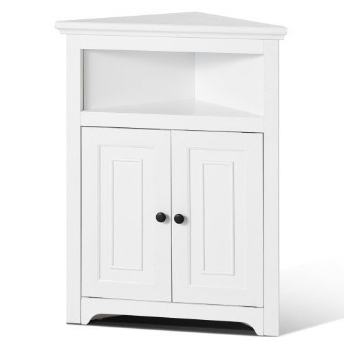 32 Corner Storage Cabinet, 3 Tiers Small Storage Cabinet with 2