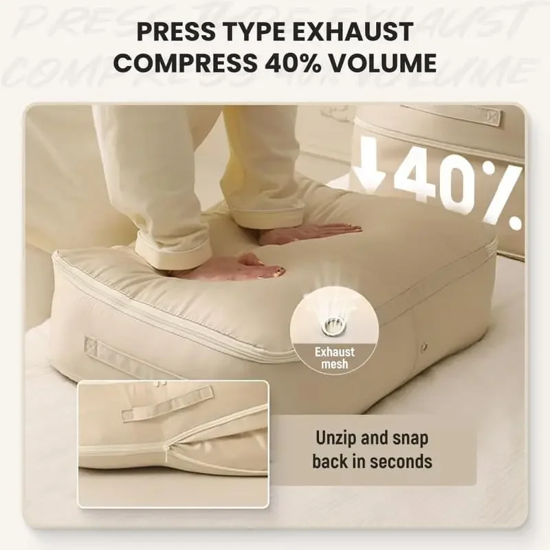 Self Compression Organizer Duvet Storage Bag Large Capacity Self