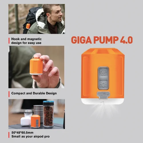 GIGA Pump 4.0 Mini Air Pump For Mattress Outdoor Camping Portable