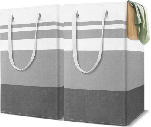 2Pack 75L Large Freestanding Laundry Hamper, Collapsible Laundry