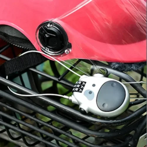 Mini Three-position Retractable Wire Rope Combination Lock Travel
