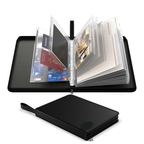 Fireproof Document Organizer Binder Box with Zipper - 6 Layer