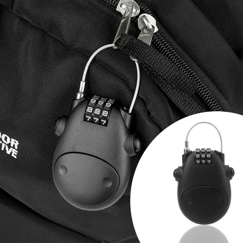 Code Lock Anti-theft Security Lock Telescopic Wire Rope Lock Wire