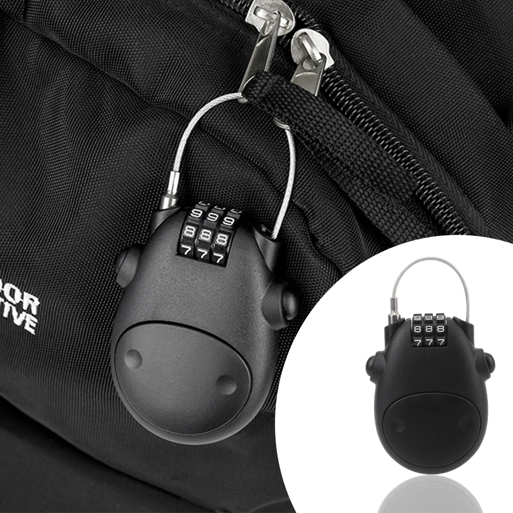 Code Lock Anti-theft Security Lock Telescopic Wire Rope Lock Wire