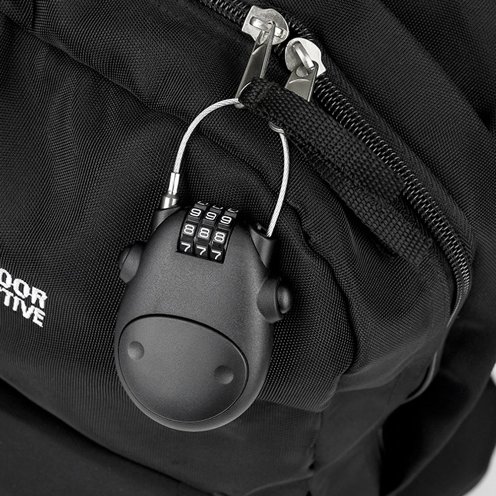 Code Lock Anti-theft Security Lock Telescopic Wire Rope Lock Wire