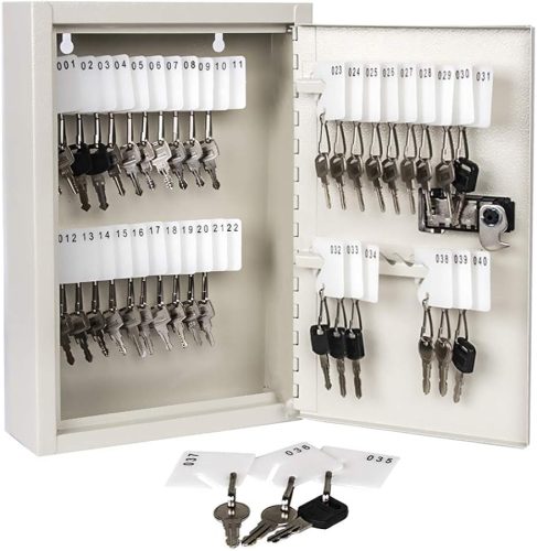 KYODOLED Key Storage Lock Box with Code, Locking Key Cabinet, 40